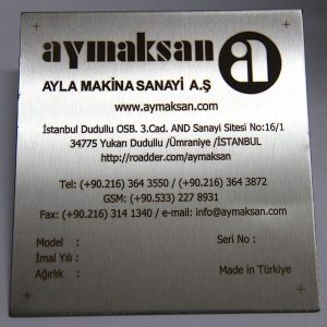 paslanmaz etiket